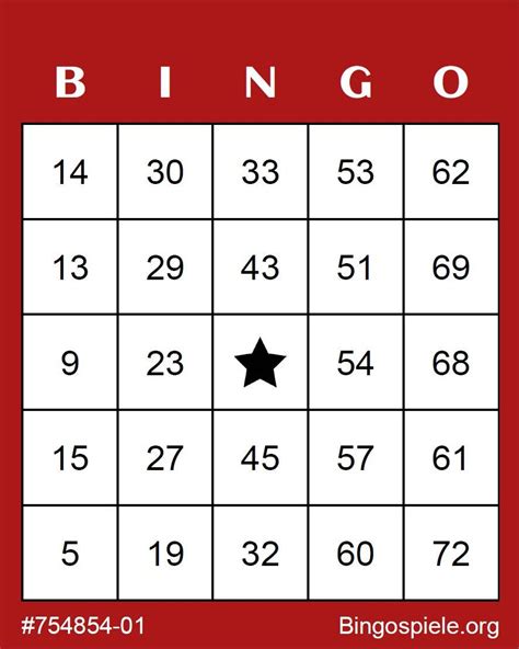 zahlen bingo spiel